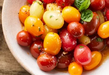 Grape Tomatoes with Garlic and Basil Side