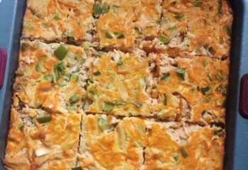 Buffalo Chicken Breakfast Casserole