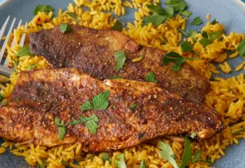 Blackened Tilapia and Cajun Rice
