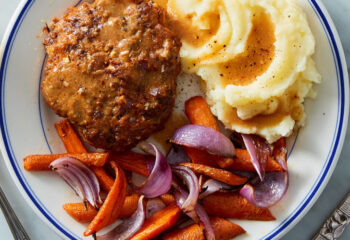 Meatloaf Carrots and Mash