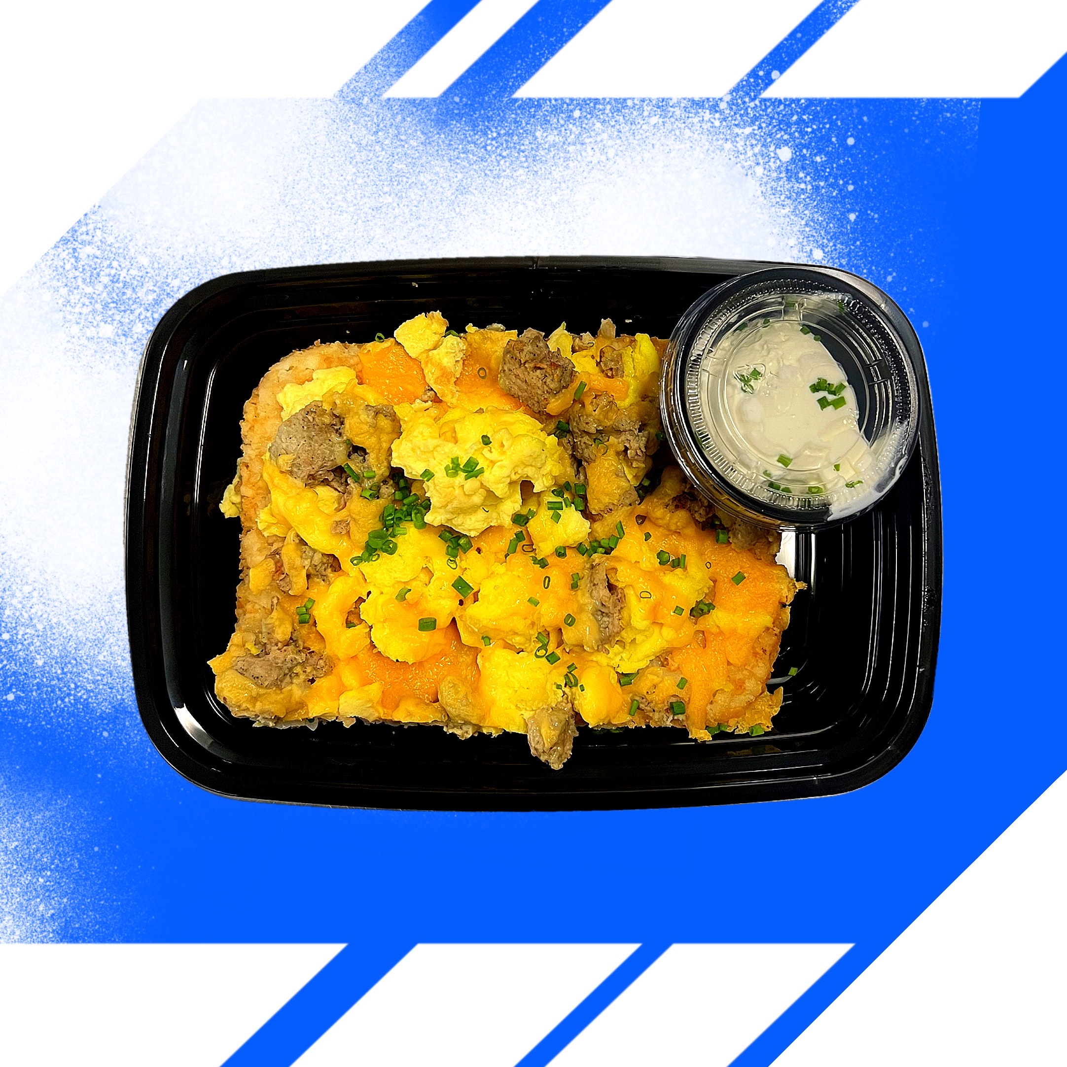 Loaded Hashbrown with Sausage